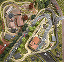 Feldbahn Diorama Luftaufnahme