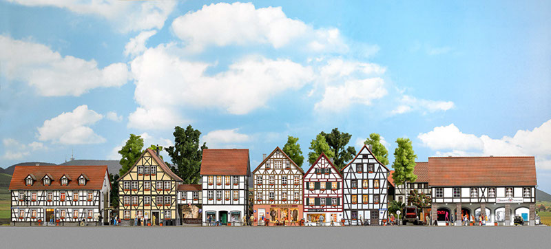 1536 1537 1538 1539 Buschheide Altstadt Häuserzeile Stimmung