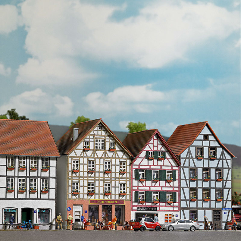 1537 Altstadt Reihenhäuser Stimmung