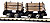 2 Flat Wagons with Wooden Logs