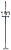 Handymast mit Warnleuchte