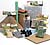 Grand set de construction pour paysages