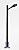 Street Lamp on Wooden Pole